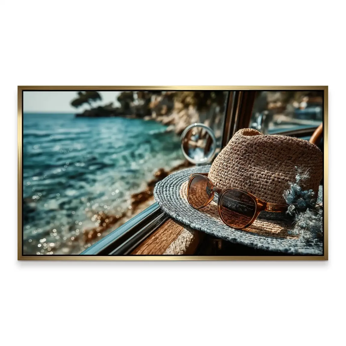 Blue Moments Aludibond Bild