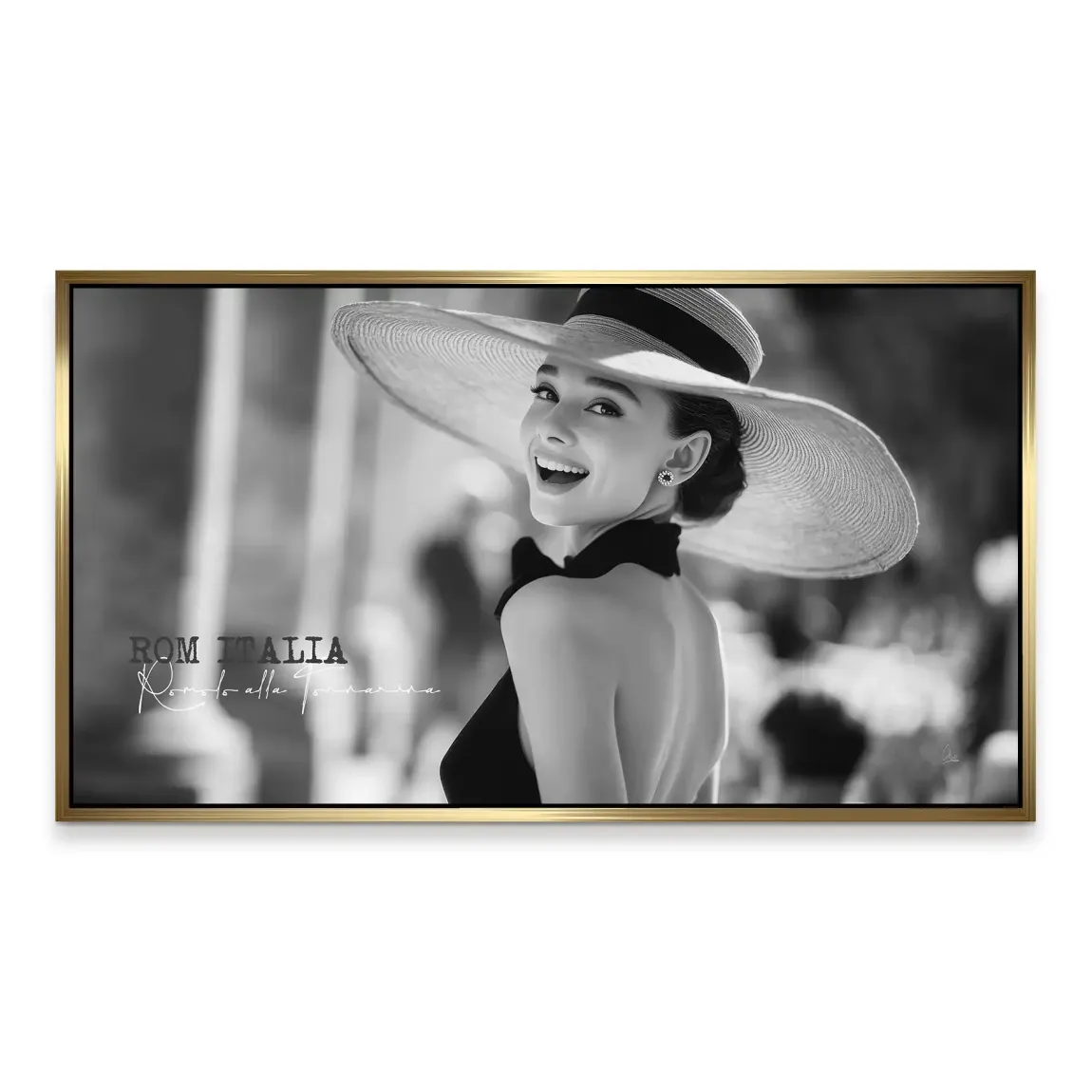 Audrey Hepburn Italia Aludibond Bild