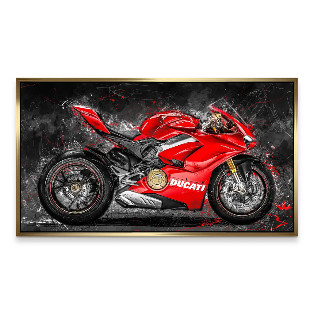 Ducati Panigale Abstrakt Aludibond Bild INGALERIE