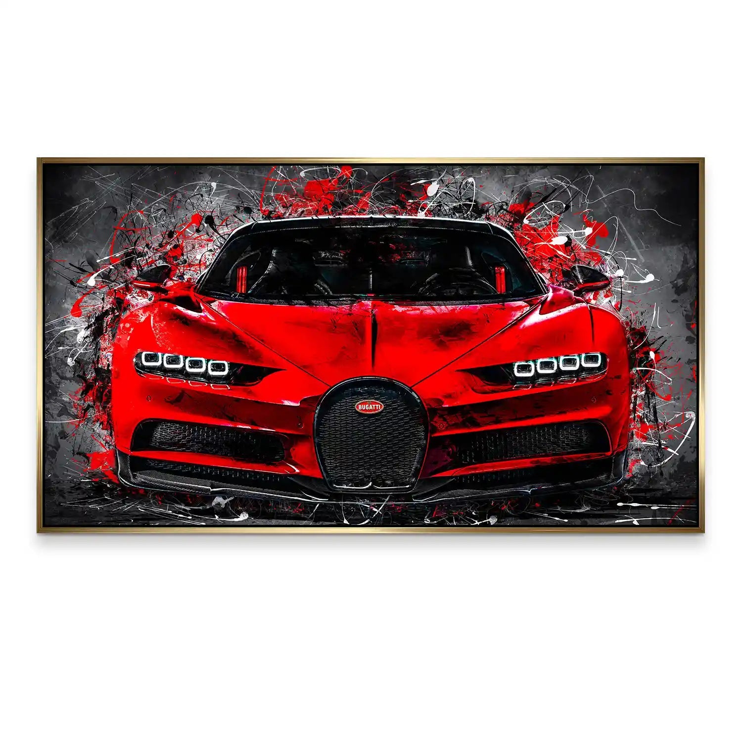 Bugatti Abstrakt Red Style Alu Gebürstet INGALERIE