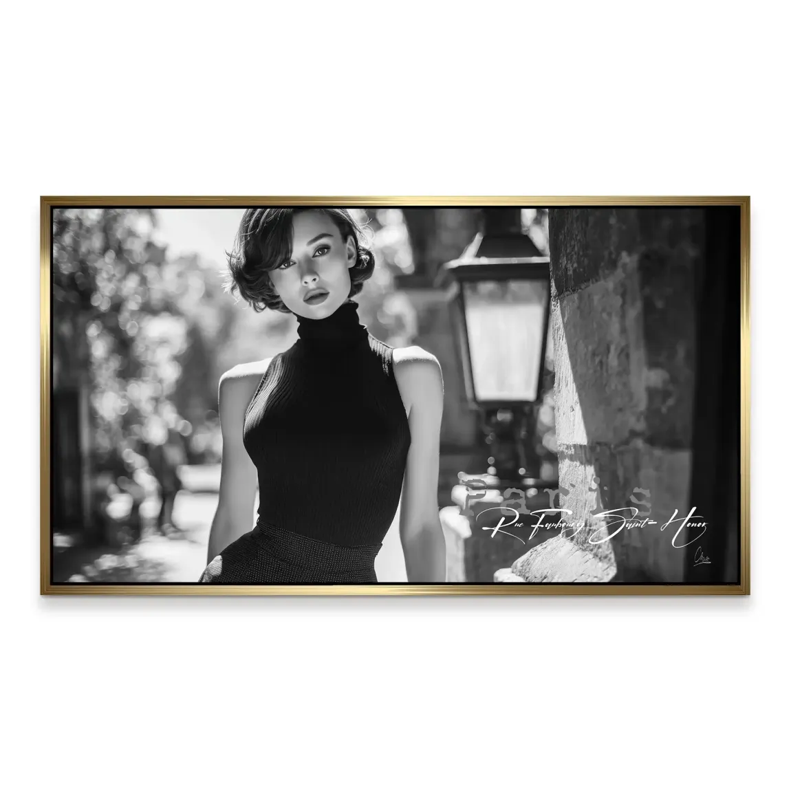 Audrey Hepburn Paris Elegance Aludibond Bild