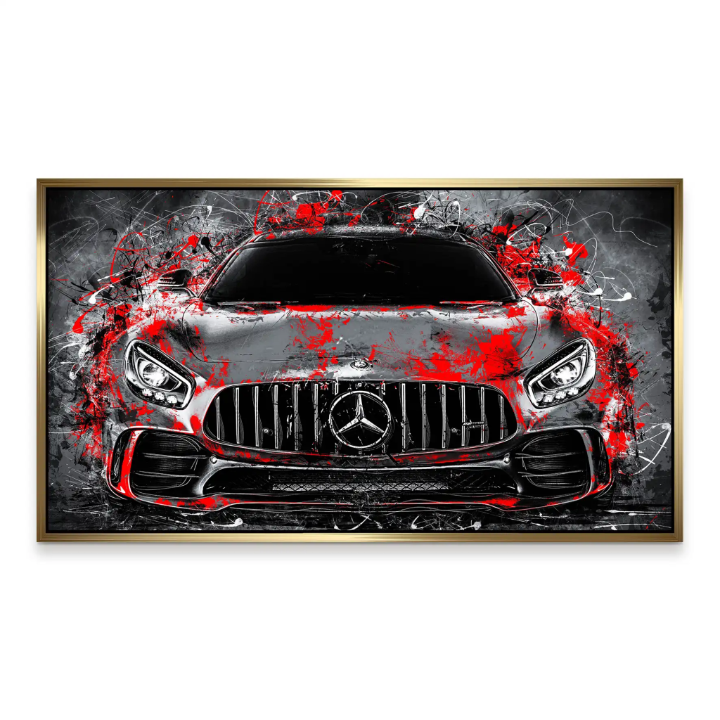 Mercedes AMG GT Abstrakt Style Aludibond Bild INGALERIE