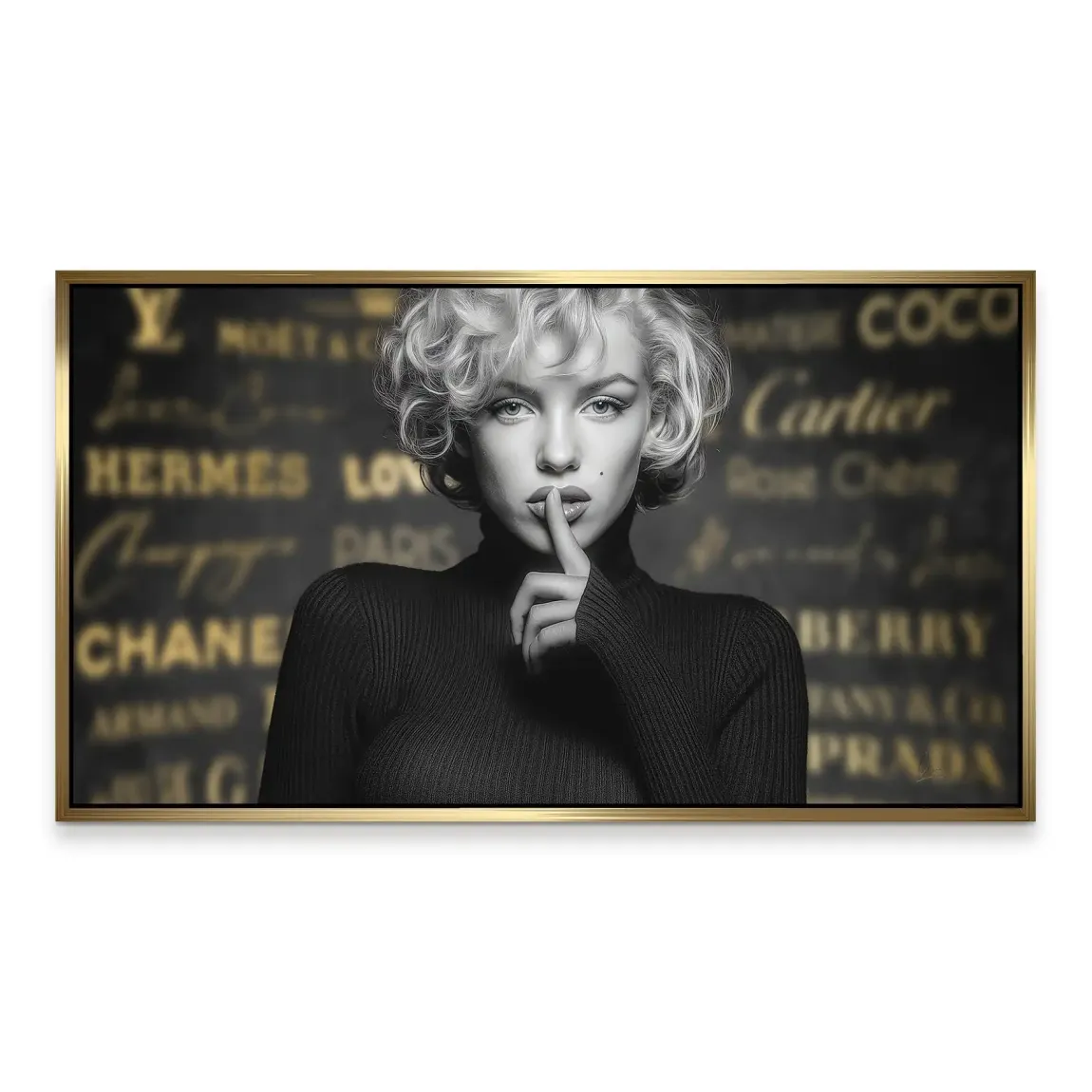 Marilyn Monroe Secret Glamour Aludibond Bild