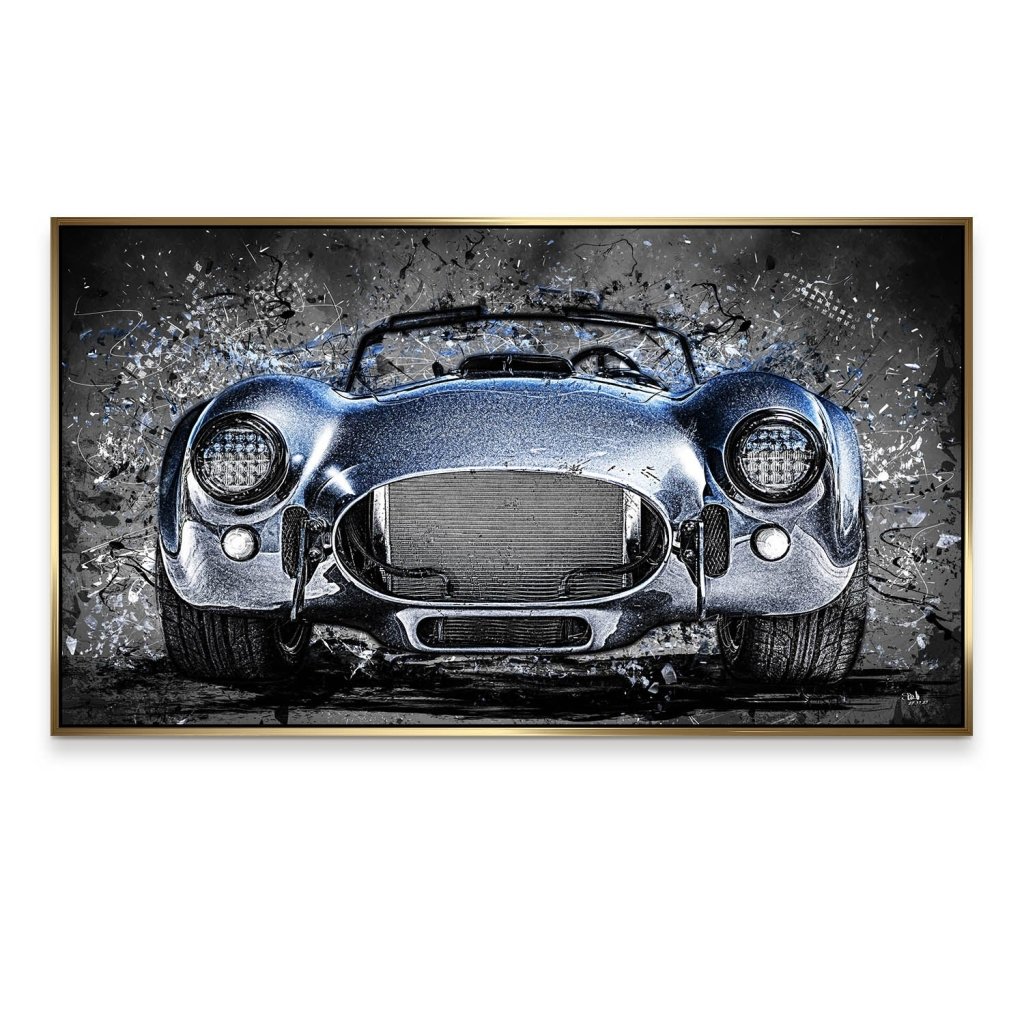 AC Cobra Abstrakt Blue Aludibond Bild INGALERIE