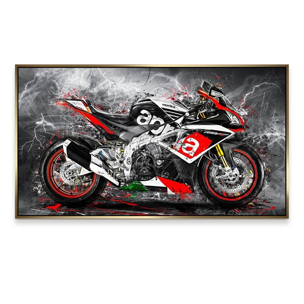 Aprilia RSV Abstrakt Aludibond Bild INGALERIE