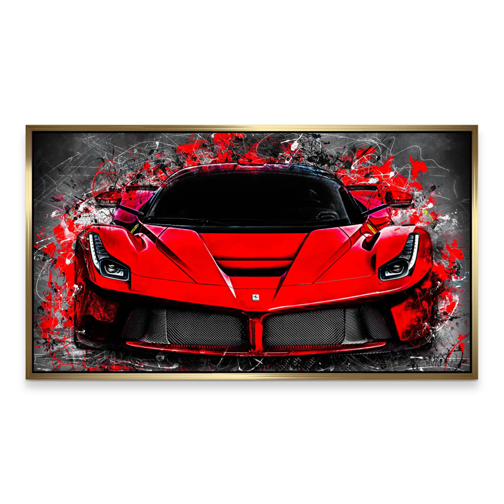 La Ferrari Abstrakt Aludibond Bild INGALERIE