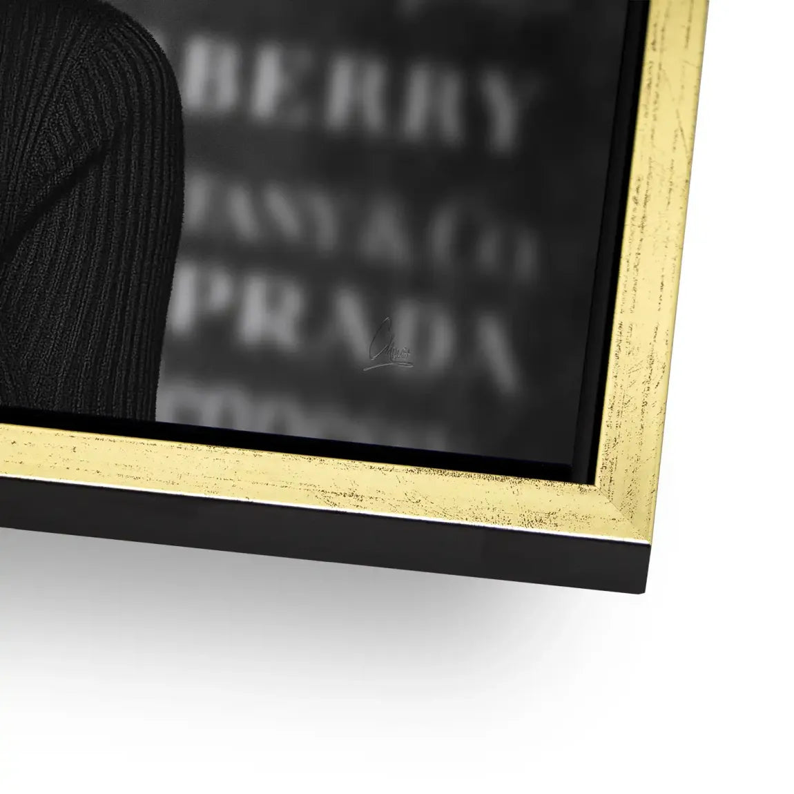 Marilyn Monroe Black Secret Aludibond Bild