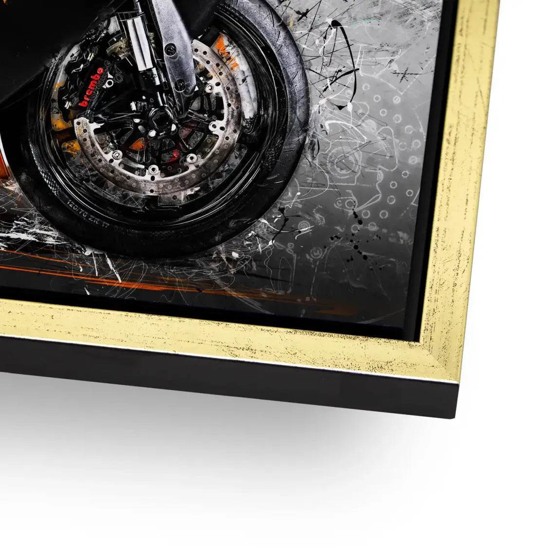 KTM RC8 Abstrakt Aludibond Bild