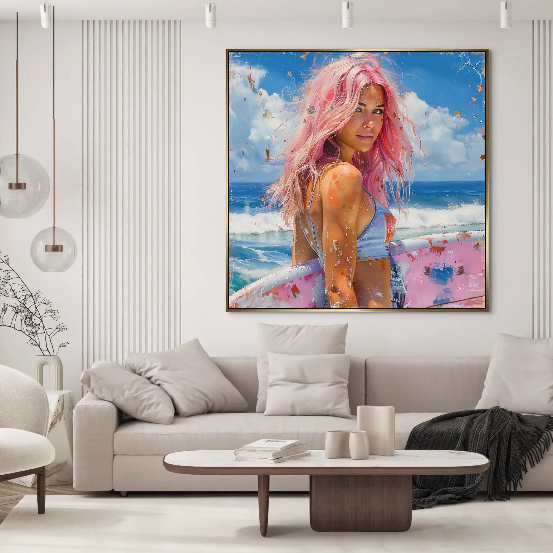 Beach Girl Nr.4 AluDibond Bild INGALERIE