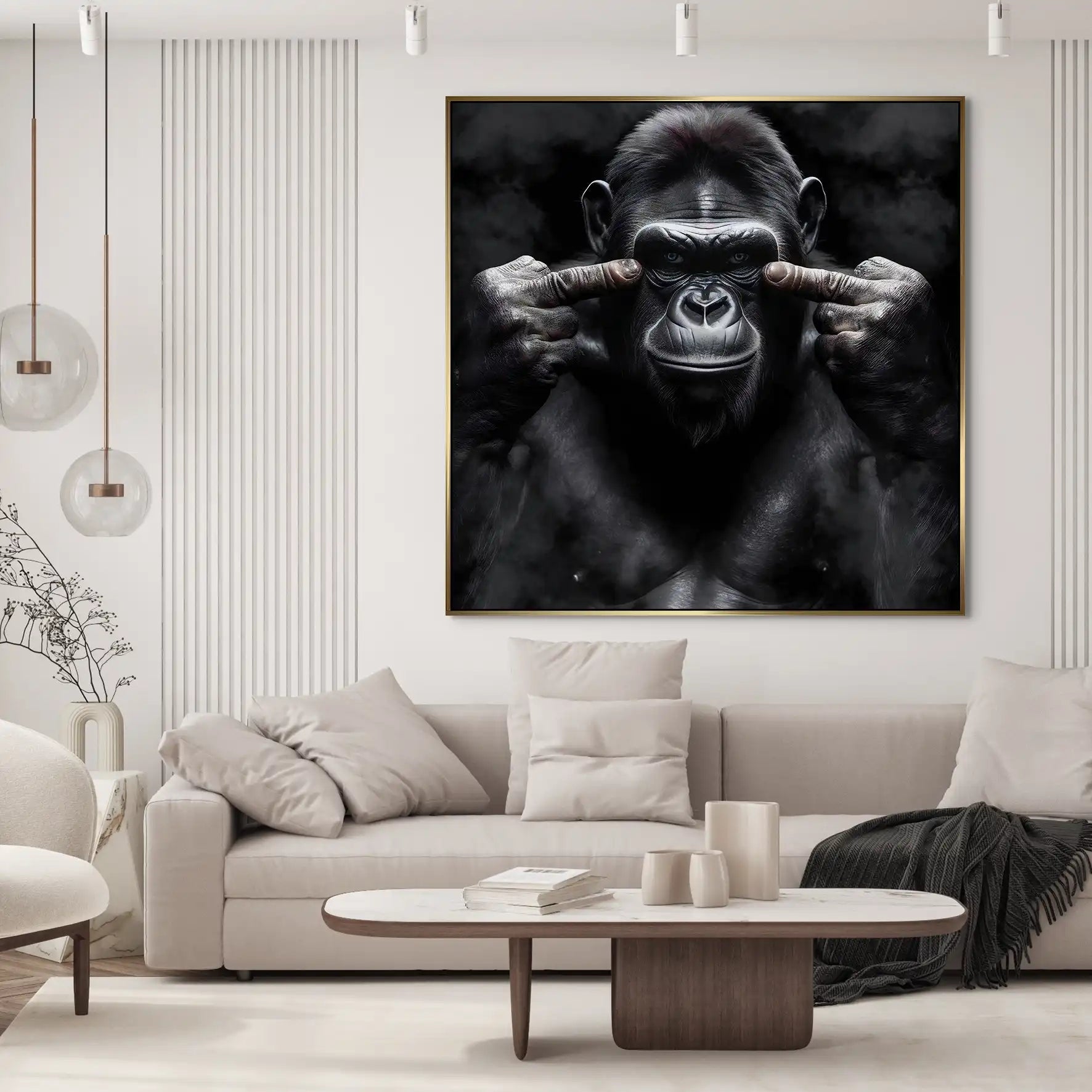 Bad Gorilla Nr.3 AluDibond Bild INGALERIE