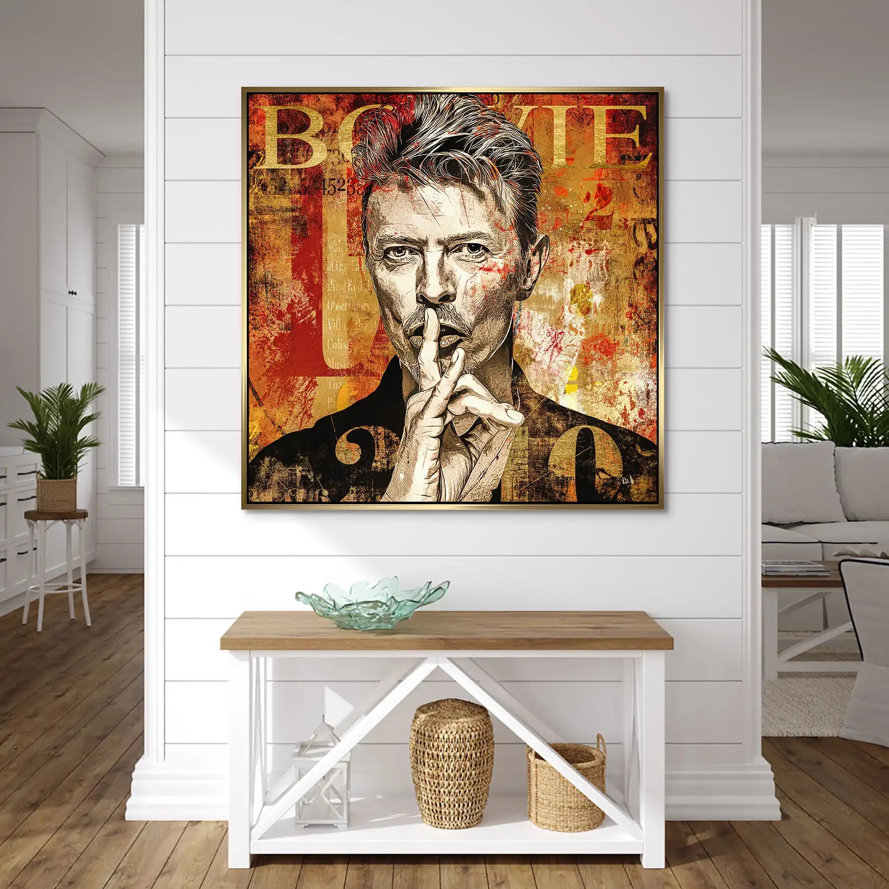 David Bowie Abstrakt Modern Style AluDibond Bild INGALERIE