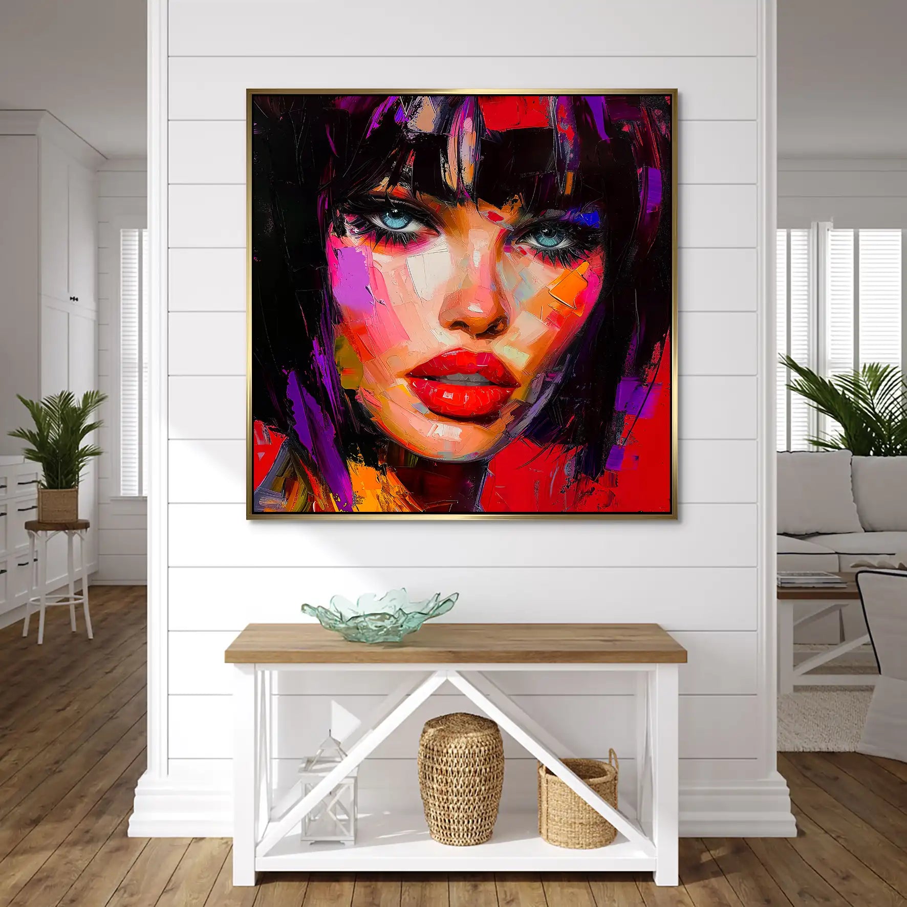 Abstrakt Red Beauty AluDibond Bild INGALERIE