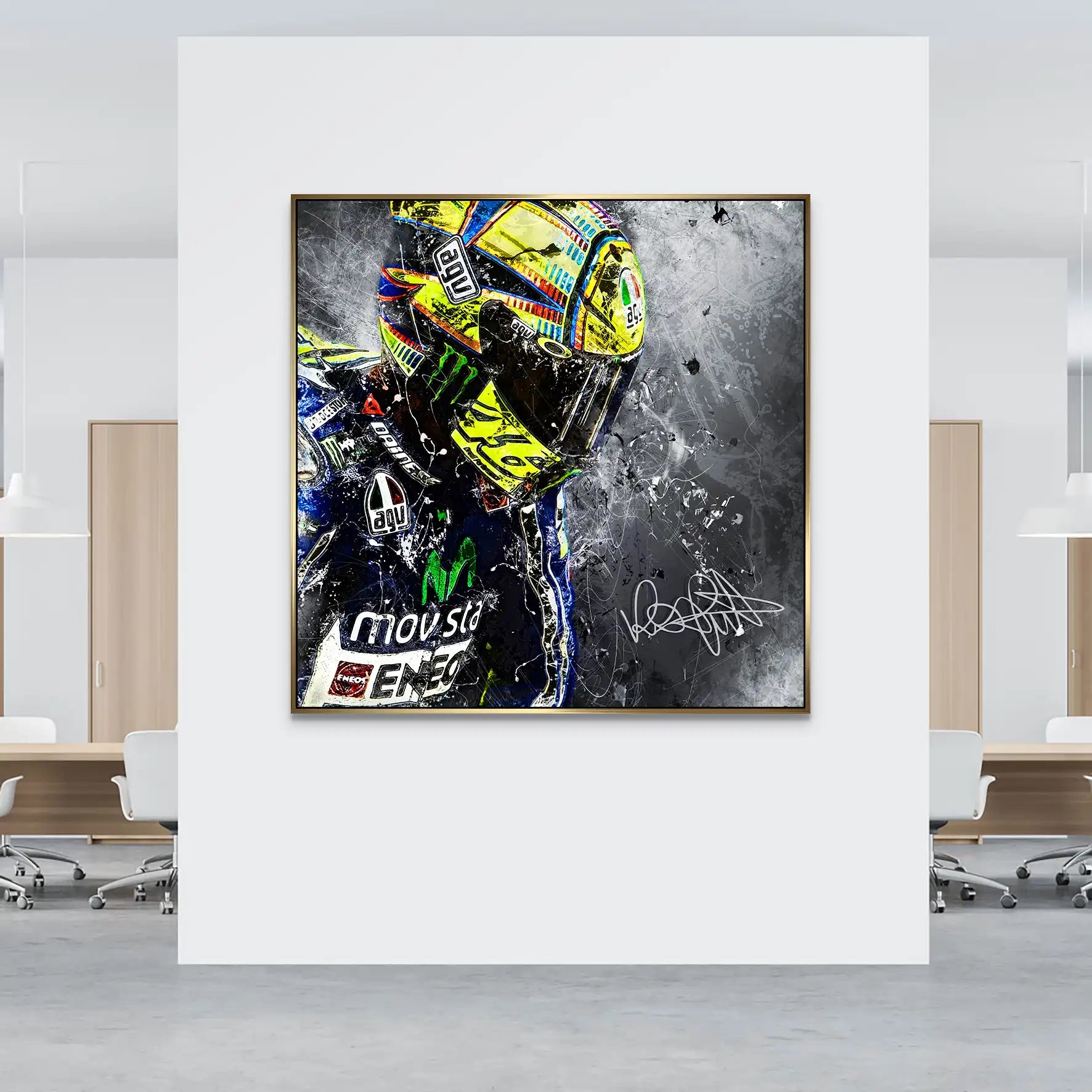 Rossi Abstrakt Style AluDibond Bild INGALERIE