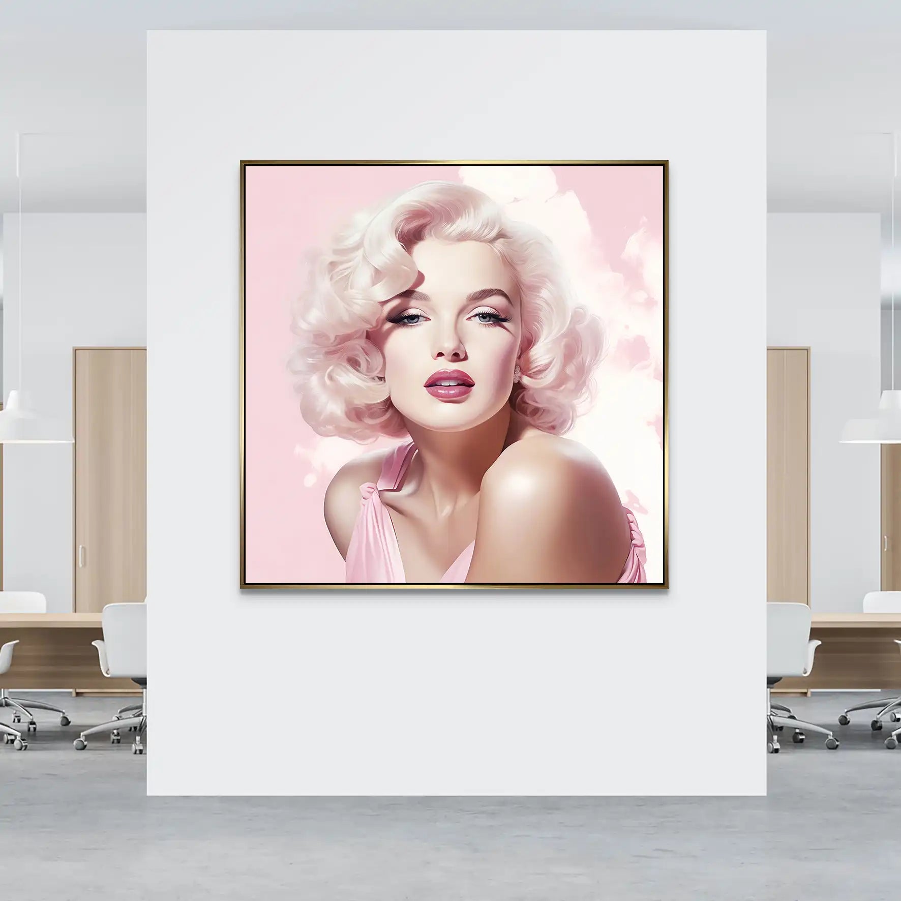 Pink Marilyn AluDibond Bild INGALERIE