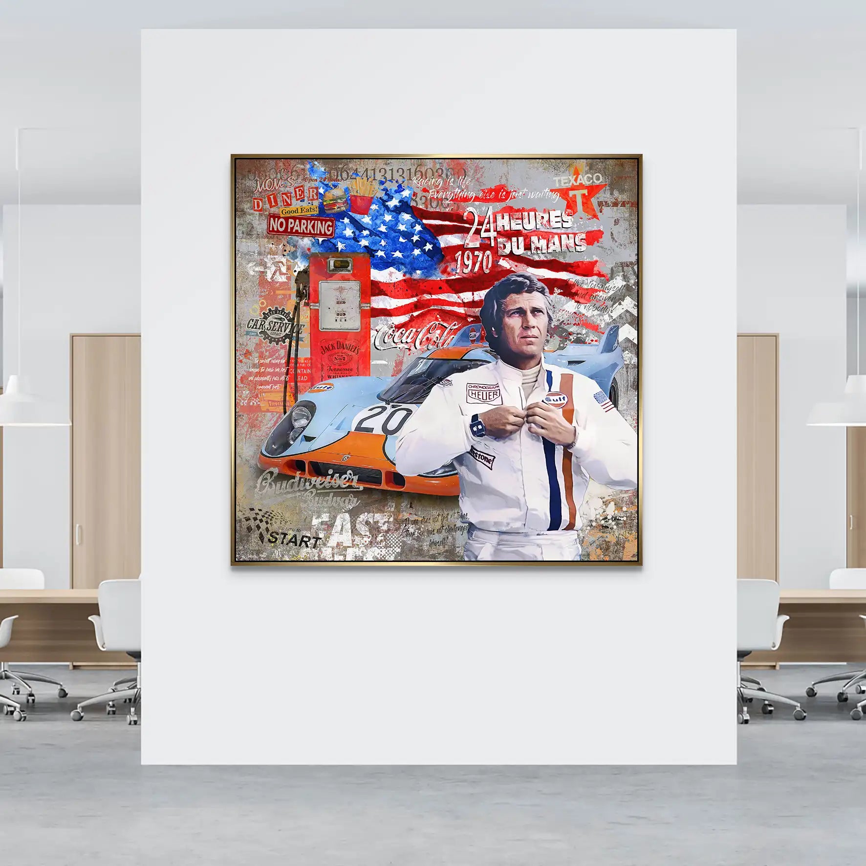 Steve USA 917 Porsche AluDibond Bild INGALERIE
