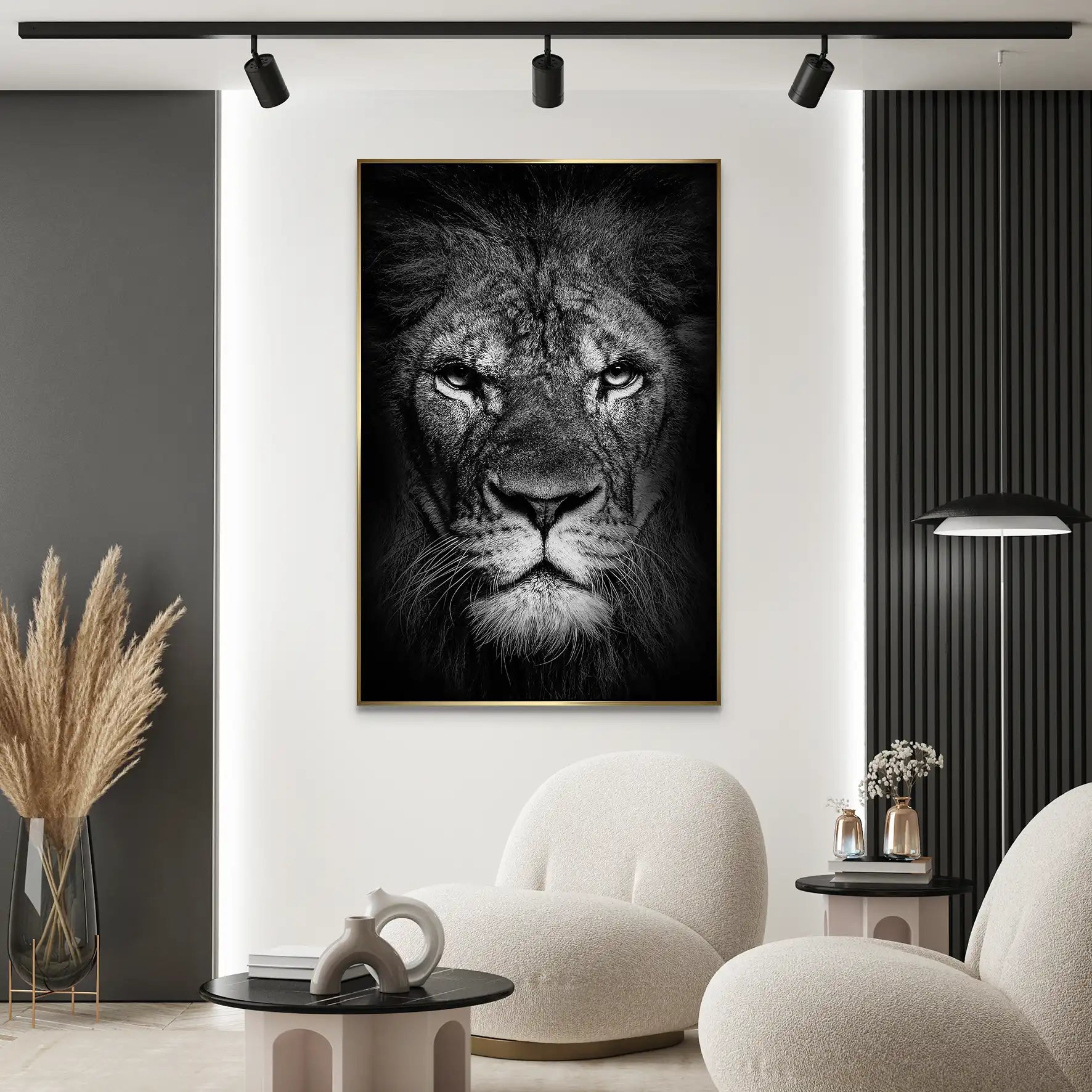 Lion Head AluDibond Bild INGALERIE