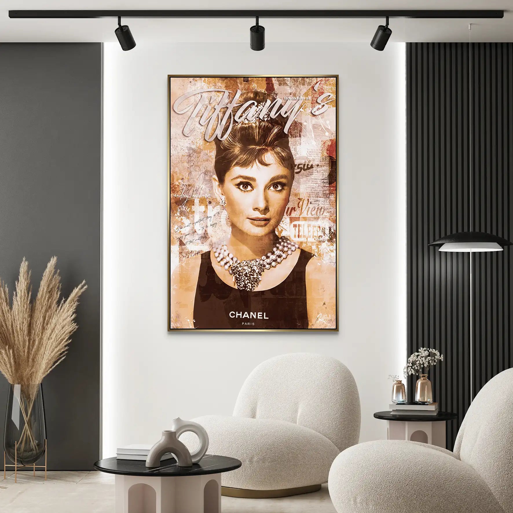 Audrey Tiffany Retro Art AluDibond Bild INGALERIE