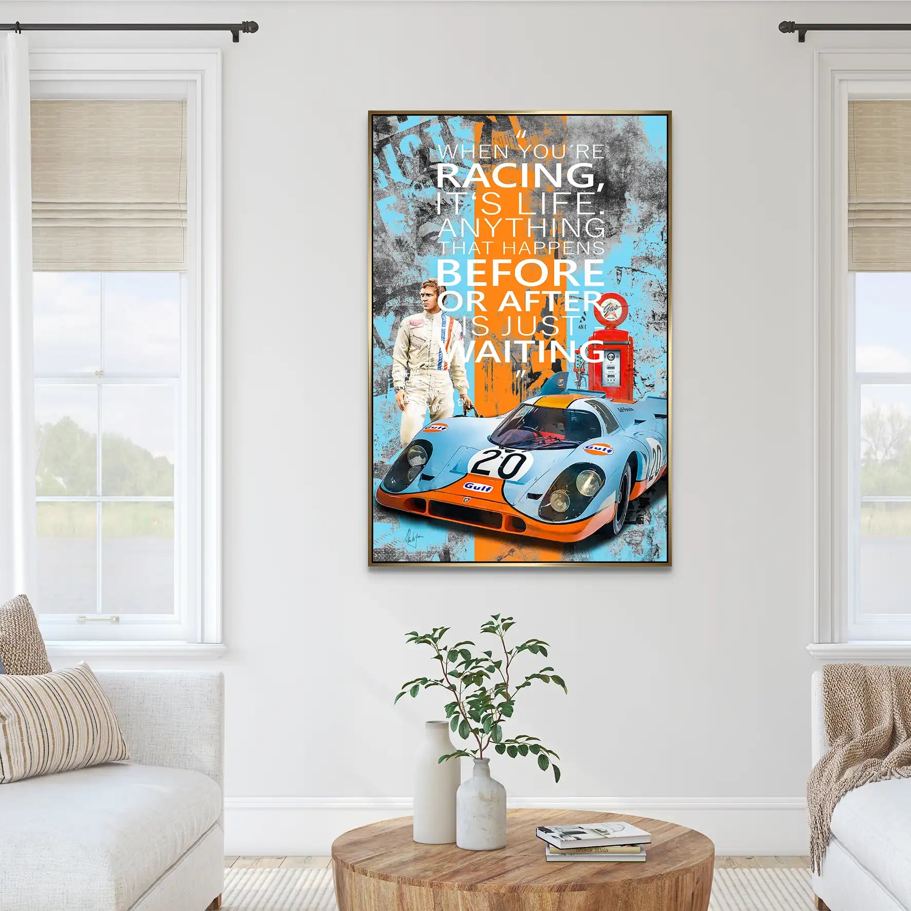Steve Racing Is Life AluDibond Bild INGALERIE