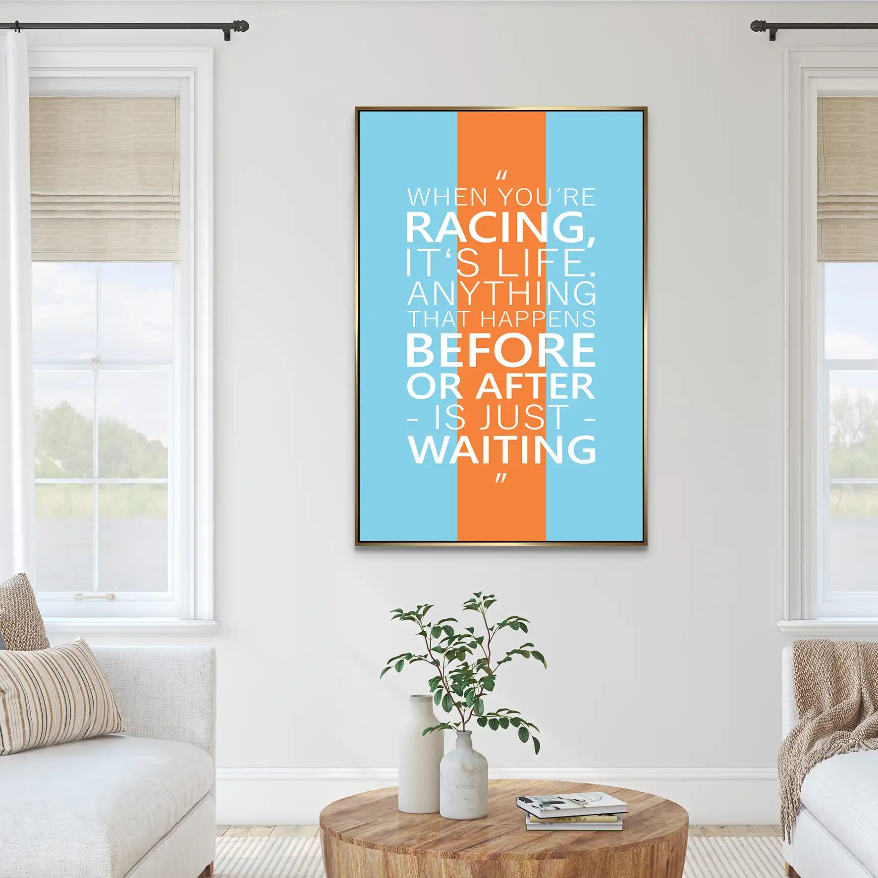 Racing Is Life AluDibond Bild INGALERIE