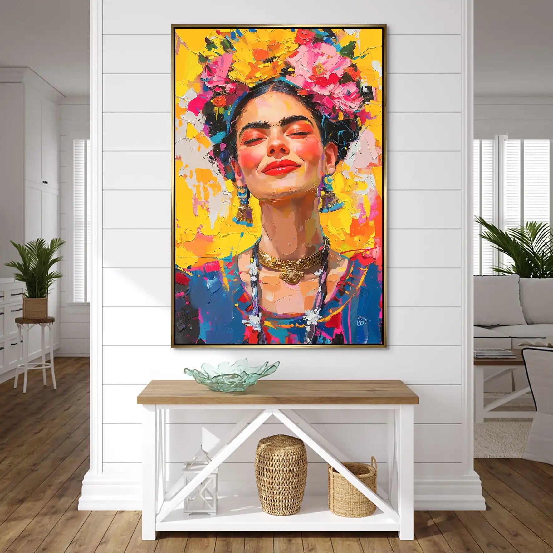 Frida Smile AluDibond Bild INGALERIE