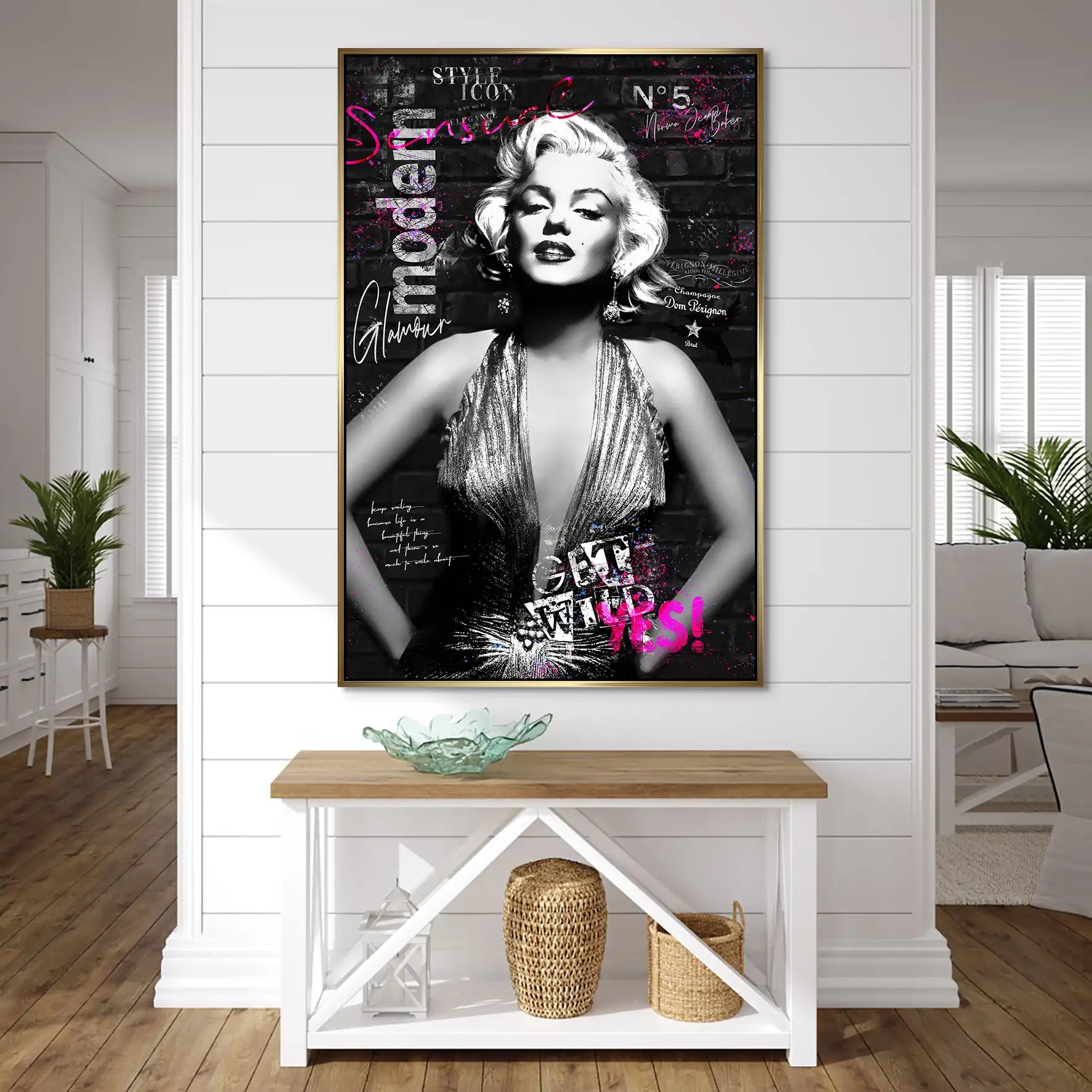 Marilyn Get Wild AluDibond Bild INGALERIE