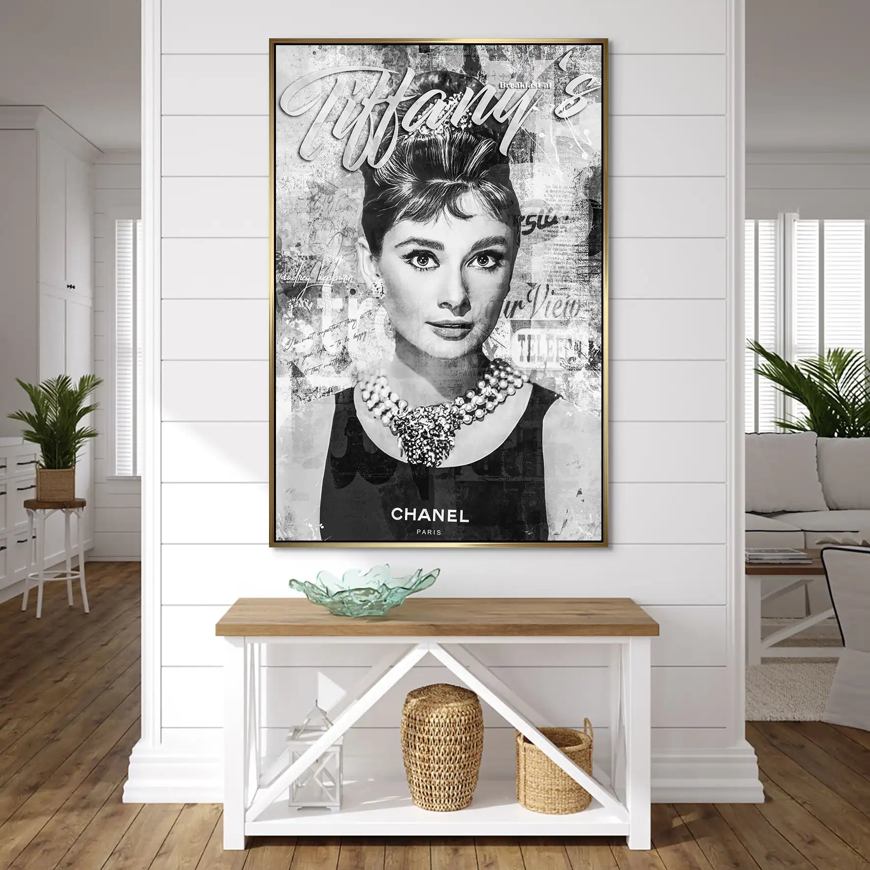 Audrey Tiffany Black Art AluDibond Bild INGALERIE