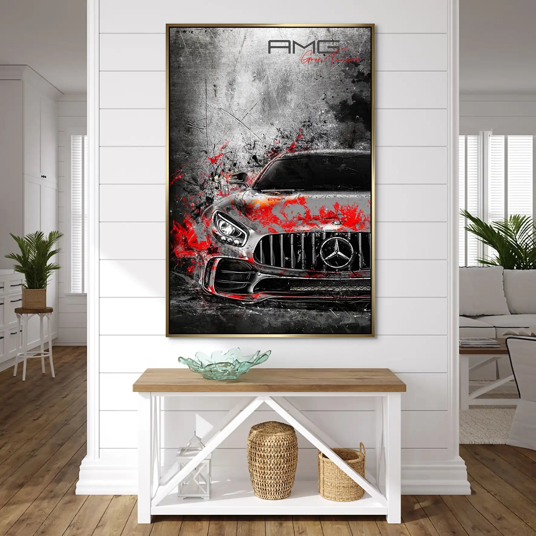 Mercedes AMG GT Abstrakt Modern AluDibond Bild INGALERIE