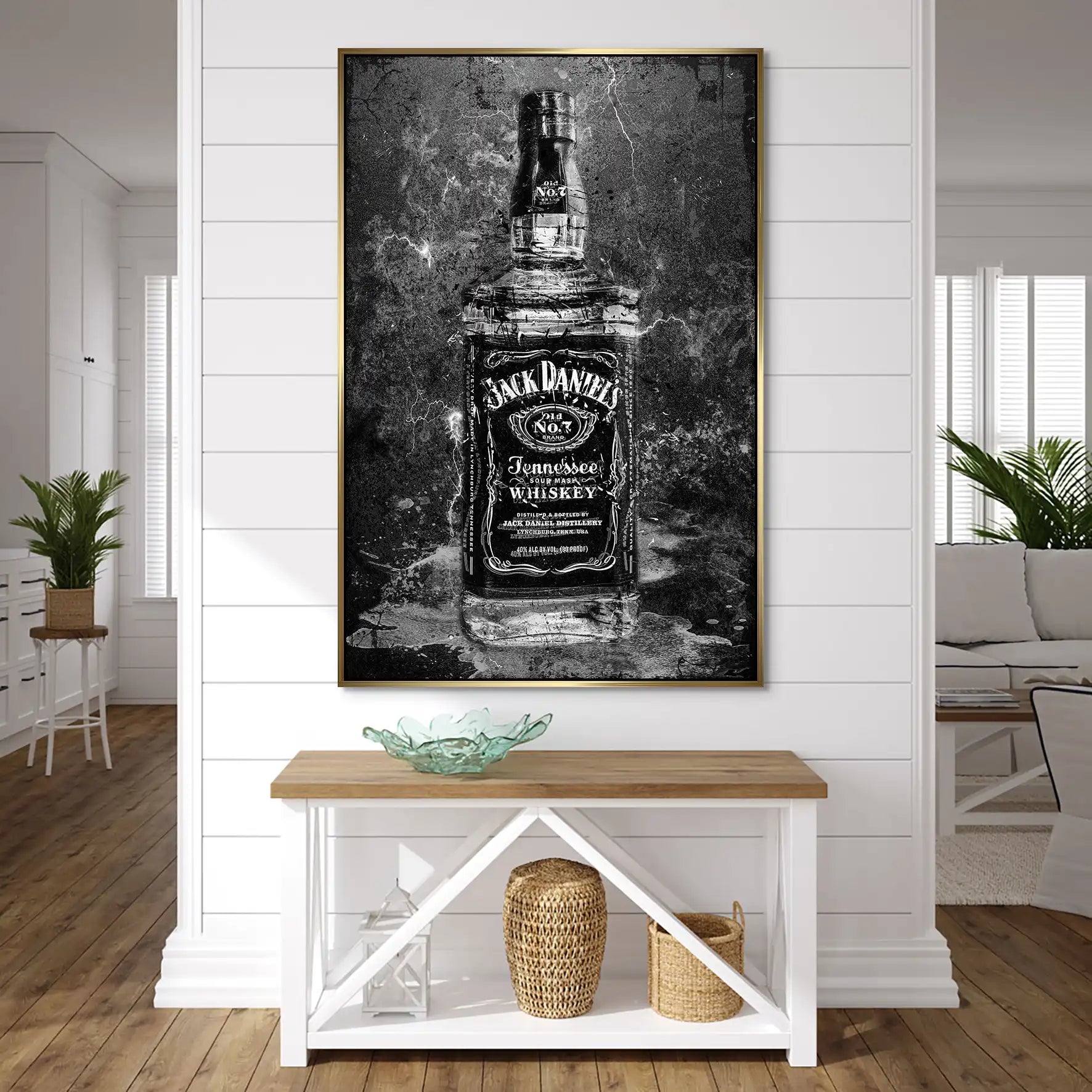 Jack Whisky Black Style AluDibond Bild INGALERIE