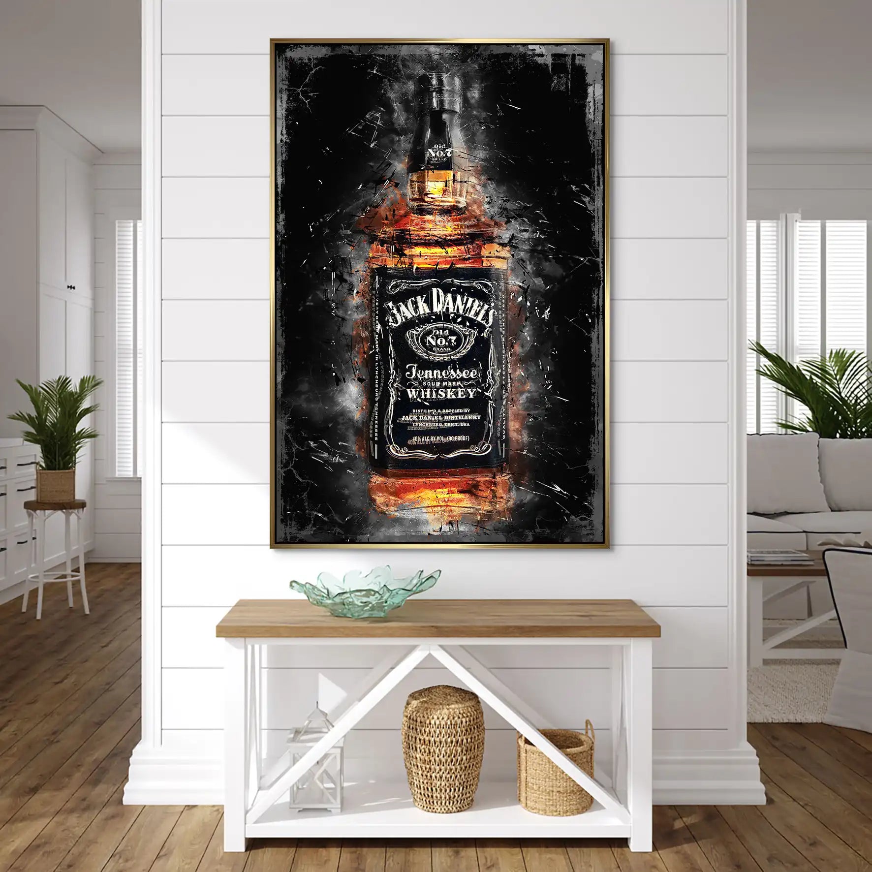 Jack Whisky Abstrakt AluDibond Bild INGALERIE