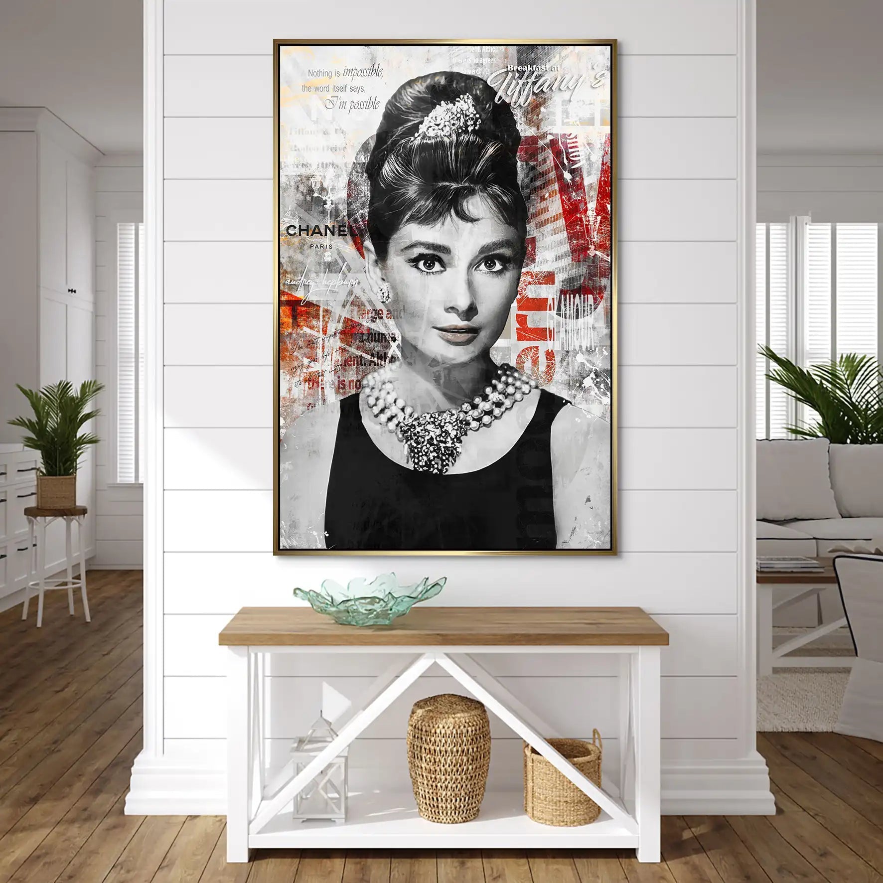 Audrey Glamour Style AluDibond Bild INGALERIE