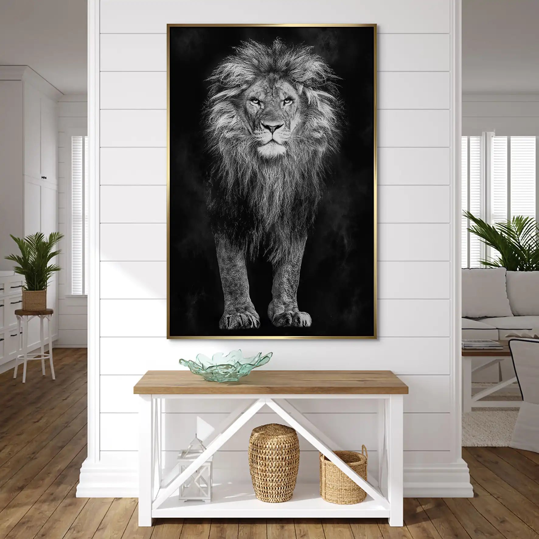 Lion Black Style AluDibond Bild INGALERIE