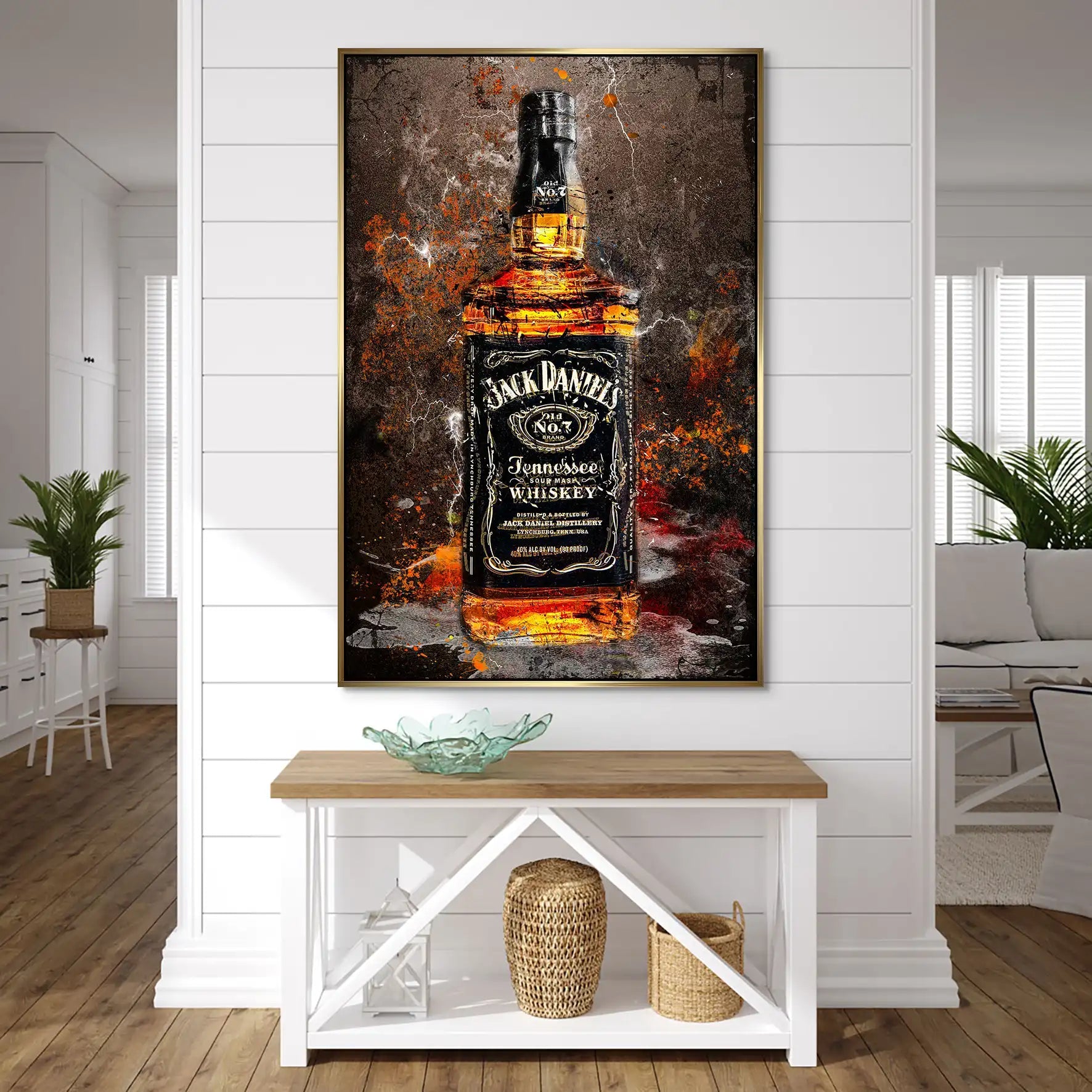 Jack Whisky Vintage Style AluDibond Bild INGALERIE