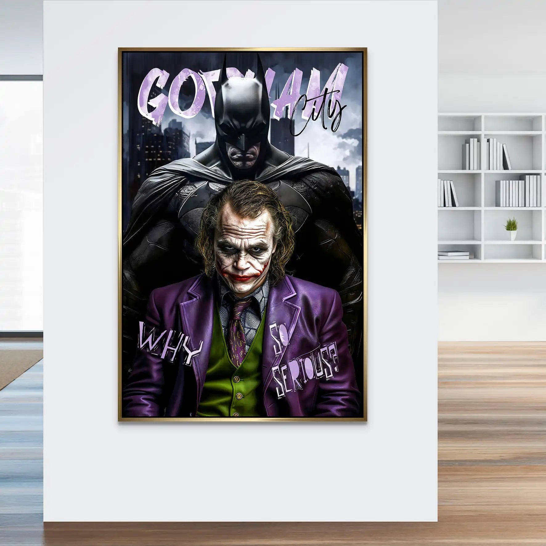 Batman Joker Alu Dibond Bild INGALERIE