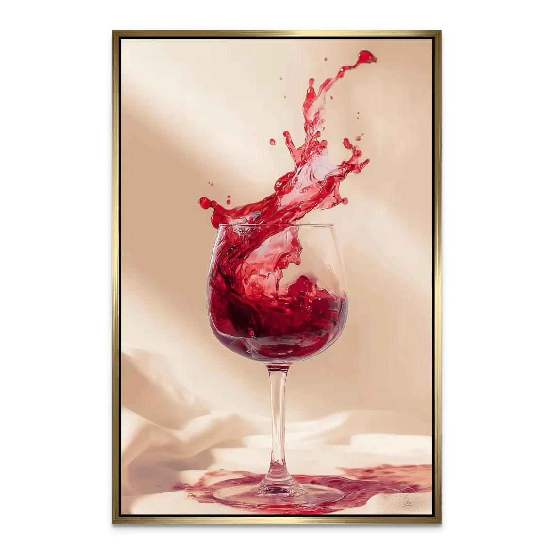 Ruby Splash Alu Dibond Bild