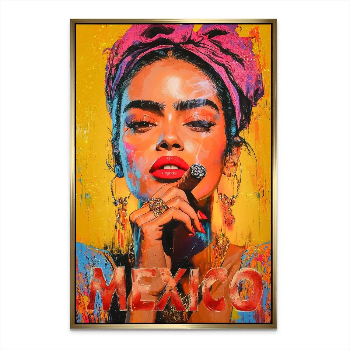 Frida Mexico AluDibond Bild INGALERIE