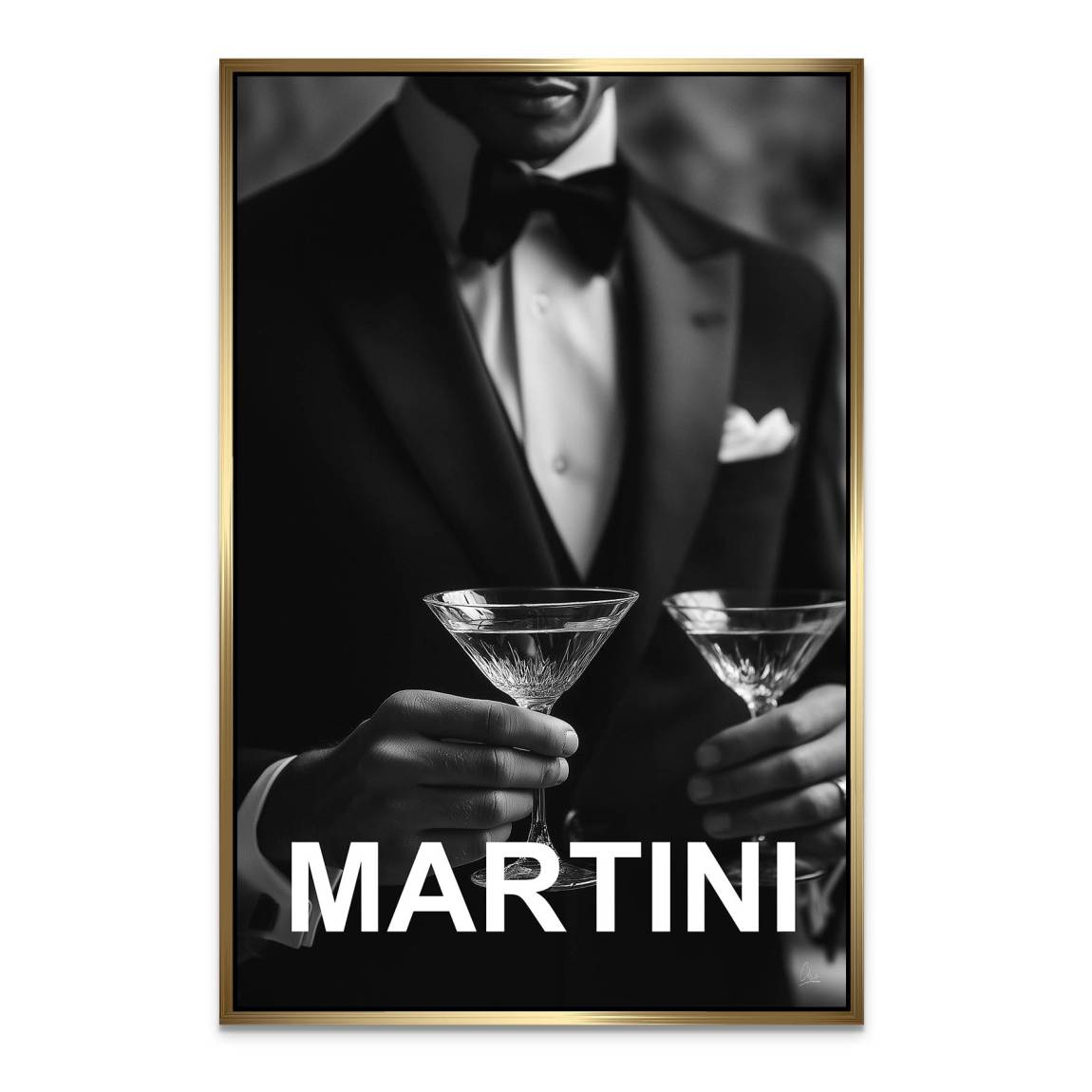 Martini Moment Alu Dibond Bild