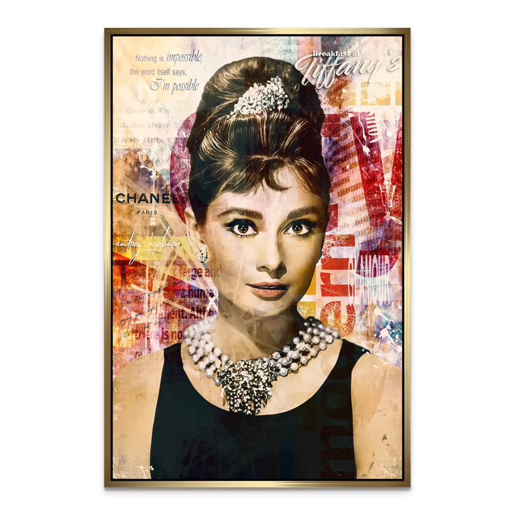 Audrey Glamour Art AluDibond Bild INGALERIE