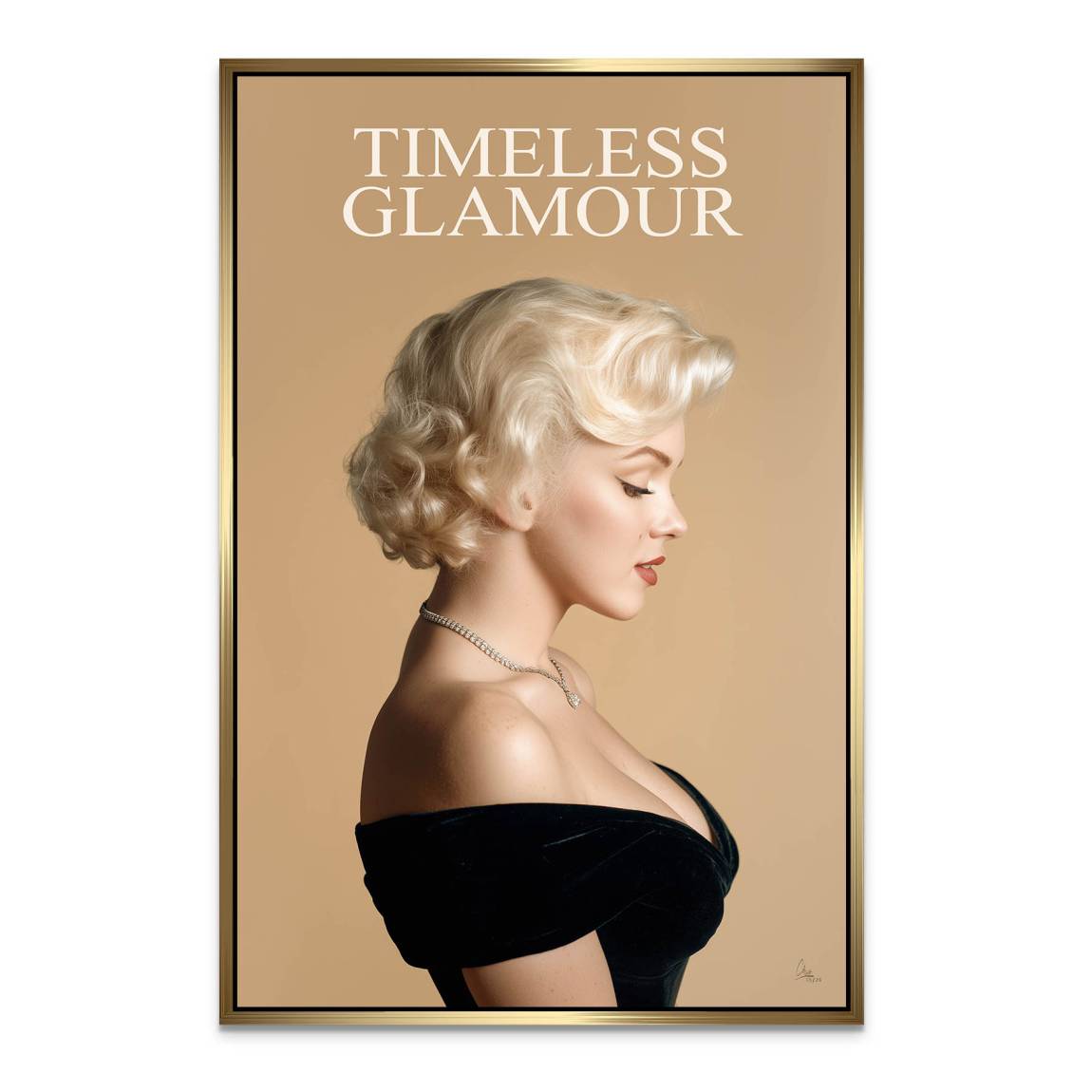 Marilyn Monroe Glam Allure Alu Dibond Wandbild