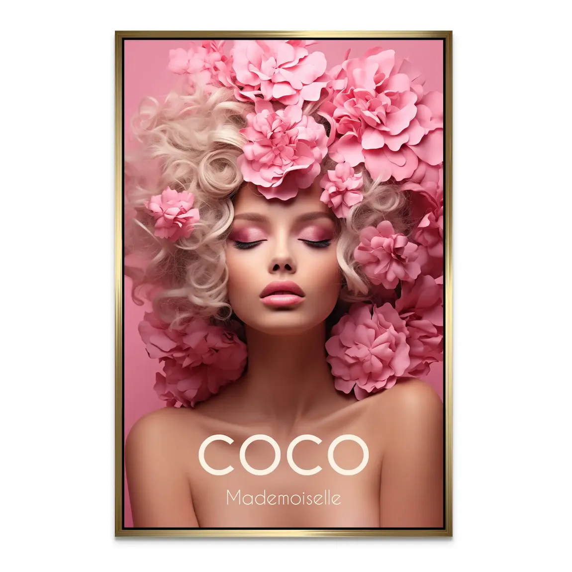 Coco Pink Elegance Alu Dibond Bild