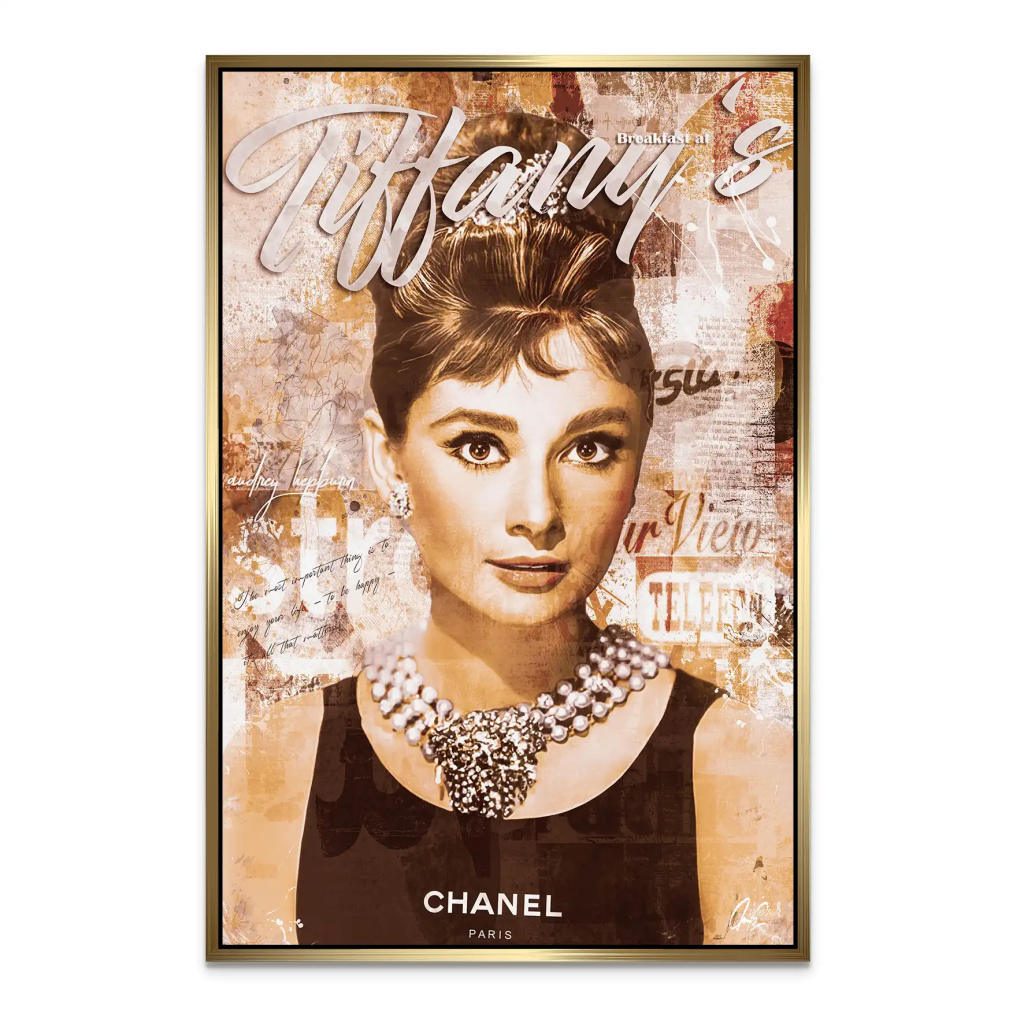 Audrey Tiffany Retro Art AluDibond Bild INGALERIE