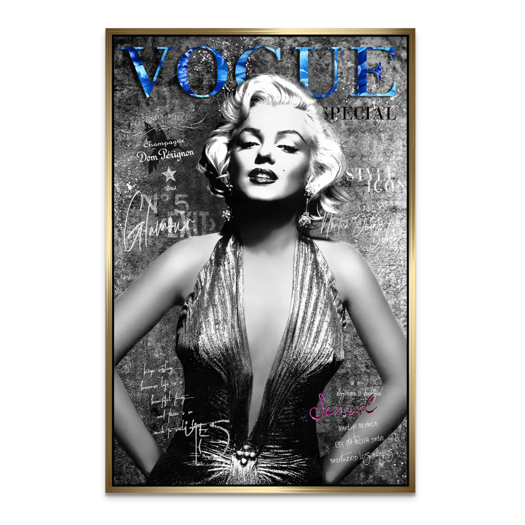 Marilyn Vogue AluDibond Bild INGALERIE