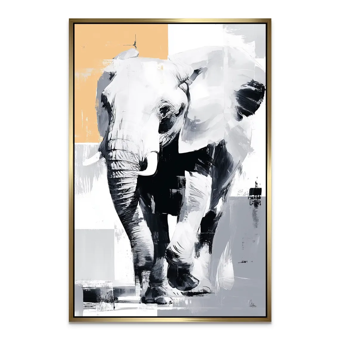 Majestätischer Elefant Alu Dibond Bild