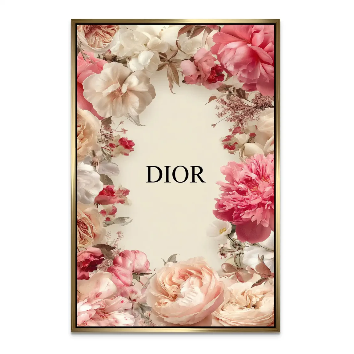 Floral Couture Alu Dibond Bild - INGALERIE | Dein Onlineshop für moderne Wandbilder