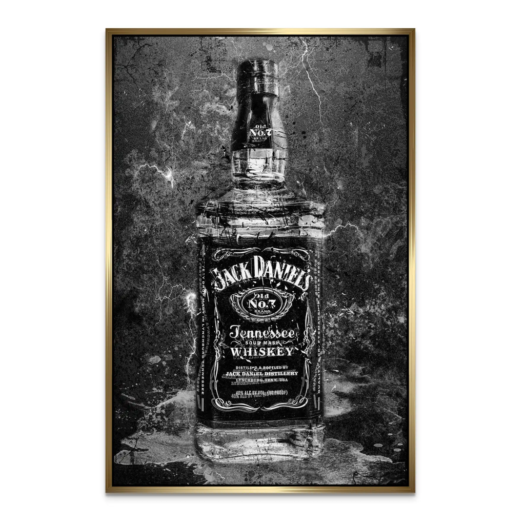Jack Whisky Black Style AluDibond Bild INGALERIE