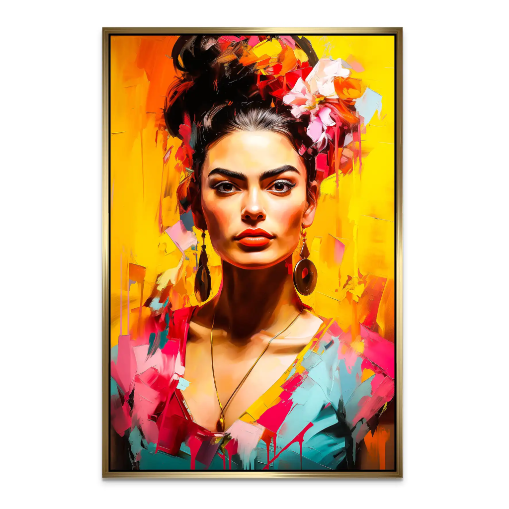 Frida Beauty Flower AluDibond Bild INGALERIE