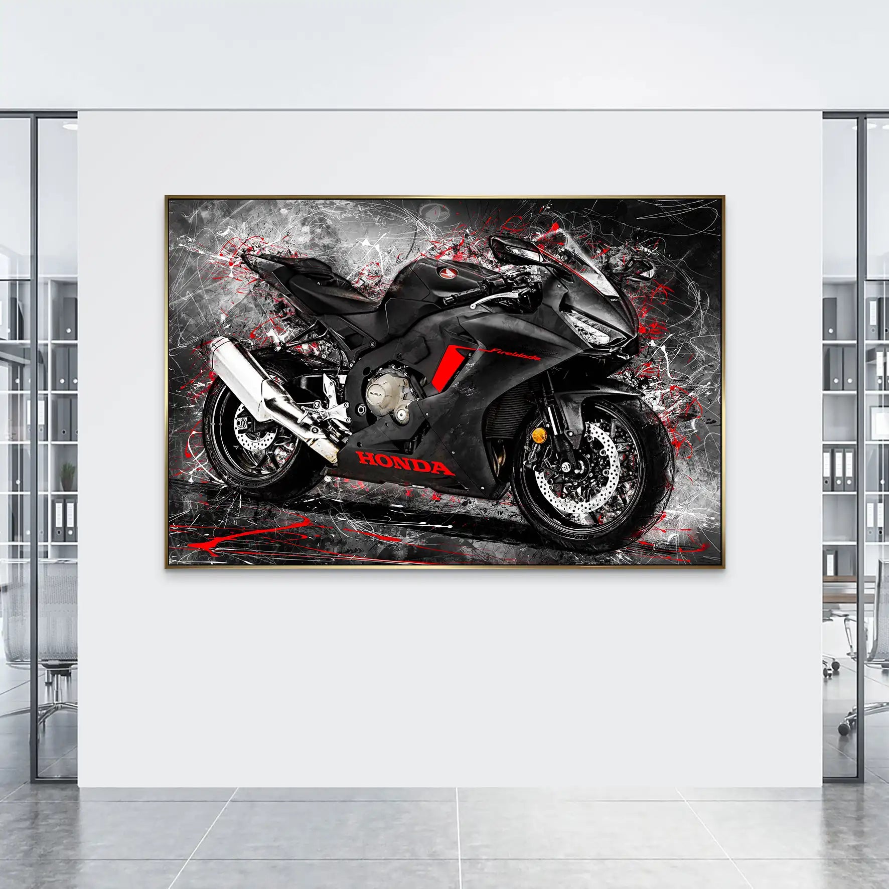 Honda CBR 1000 RR Fireblade AluDibond Bild INGALERIE