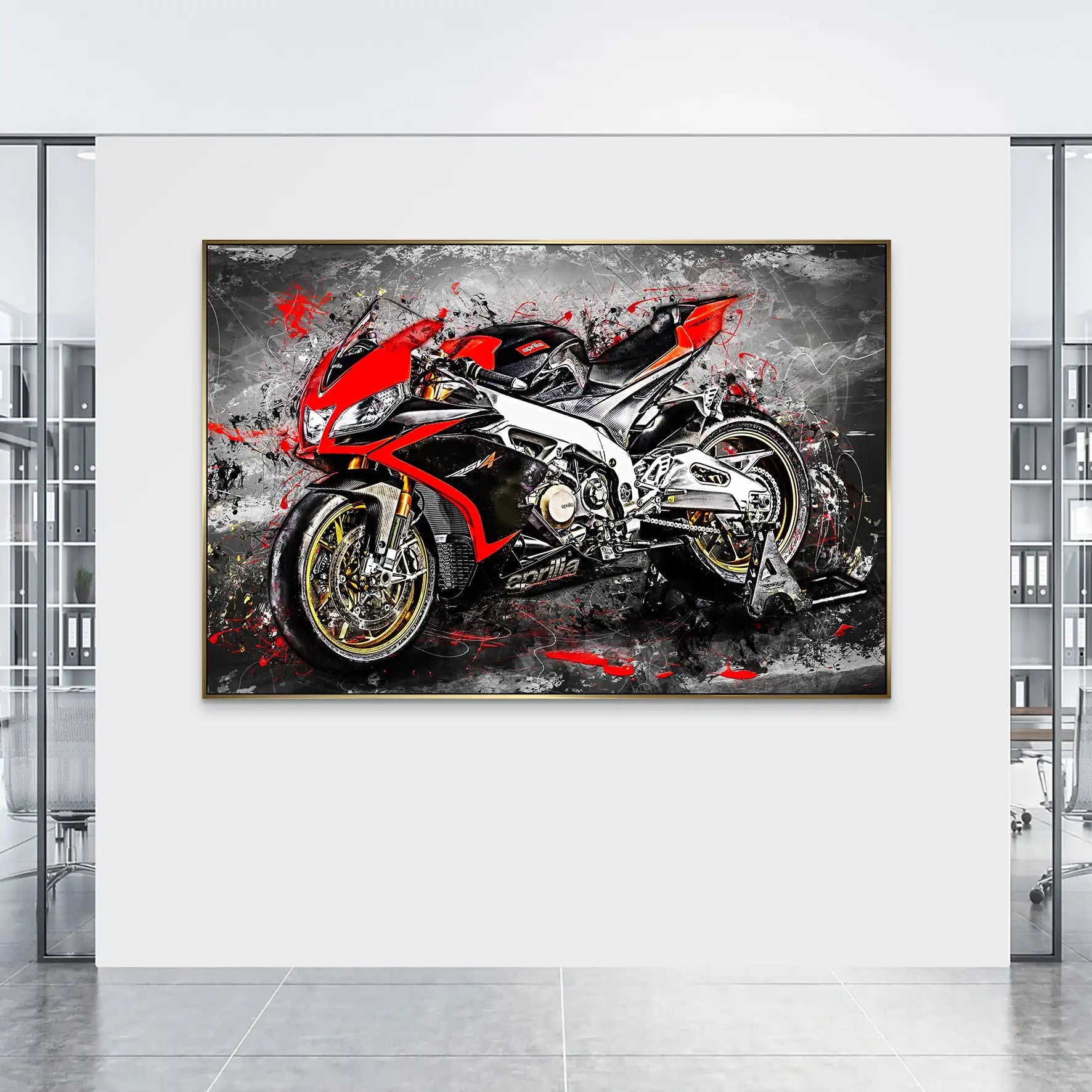 Aprilia RSV4 Abstrakt AluDibond Bild INGALERIE