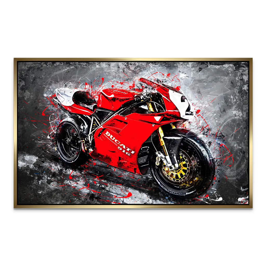 Ducati 916 Abstrakt AluDibond Bild INGALERIE