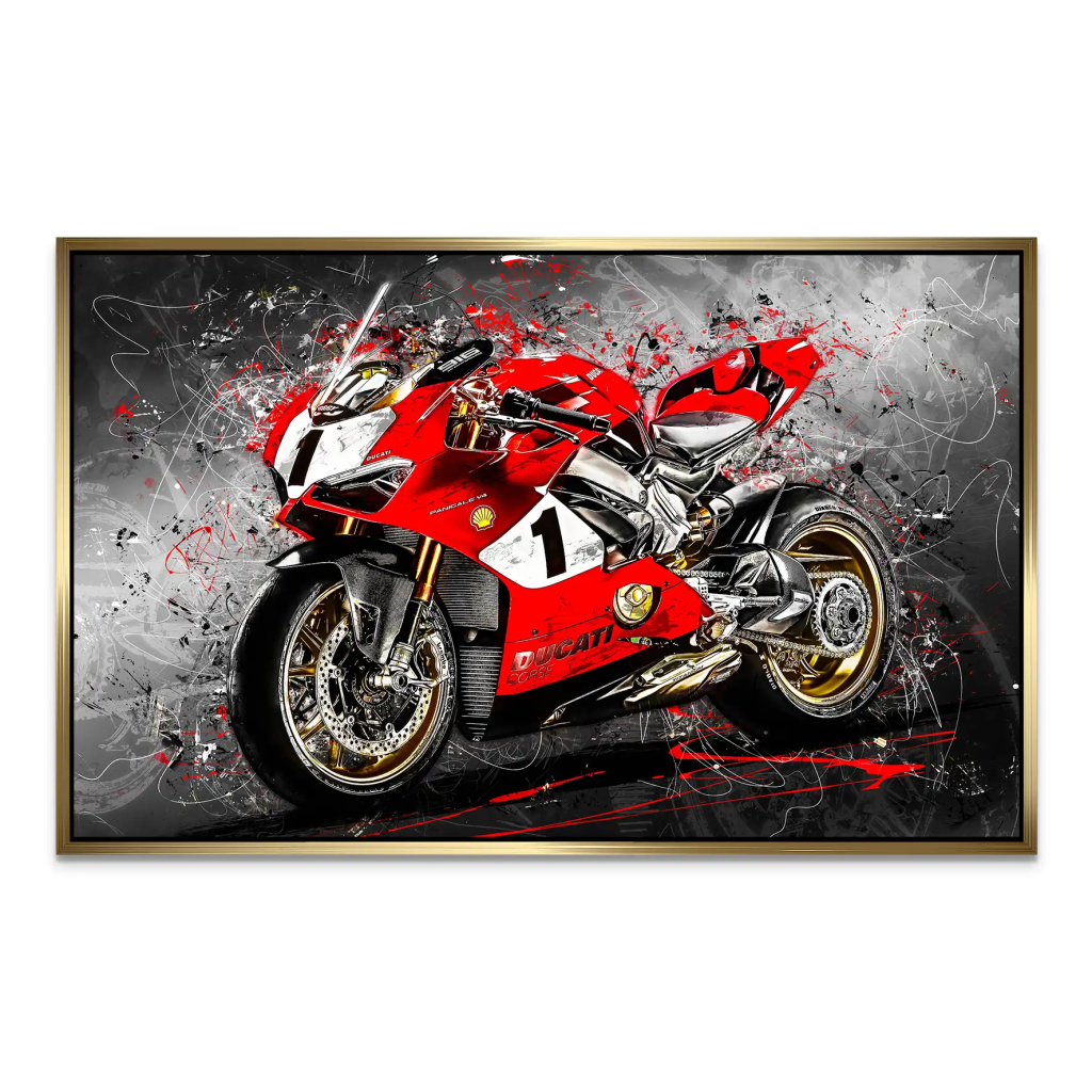 Ducati 916 Anniversario Abstrakt AluDibond Bild INGALERIE