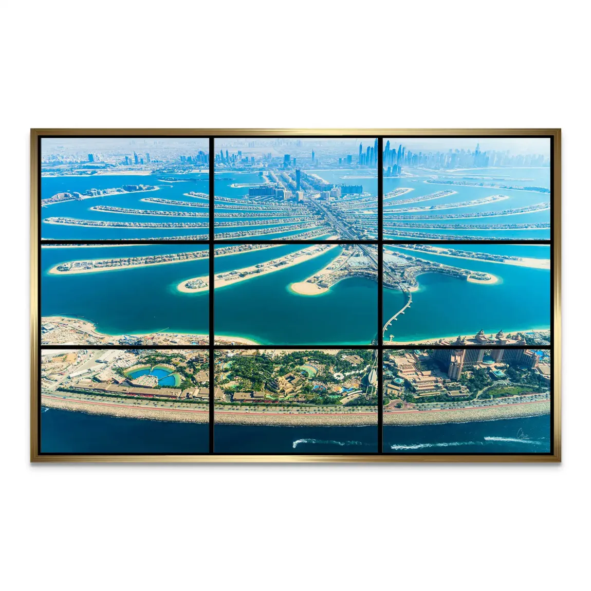 Palm View Dubai AluDibond Bild